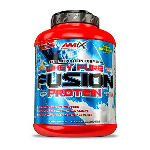 AMIX, Proteína Whey, Pure Fusión, Concentrado de Suero Ultra Filtrado