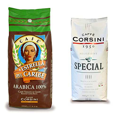 Caffè Corsini Granos De Café, Estrella Del Caribe, 1000 Gramo &amp; Granos Especiales De Café En Barra