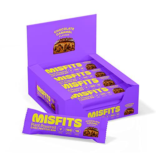 Misfits Vegan Protein Bar 12x45g Chocolate Caramel