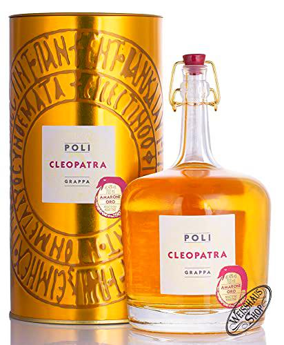 Poli Grappa Cleopatra Amarone Oro 40% Vol. 0,7l in Tinbox