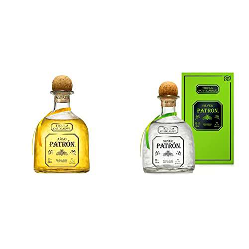 Patron Añejo Tequila - 700 ml &amp; Silver Tequila, 700ml