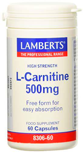 Lamberts L Carnitina 500mg - 60 Cápsulas