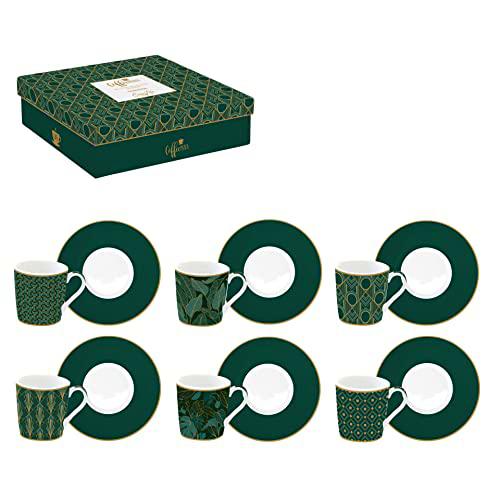 Easy Life CARLESTON - Juego de 6 tazas de café de 10 cl