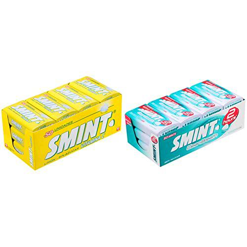 Smint Tin Limón, Caramelo Comprimido Sin Azúcar - 12 unidades de 35 gr