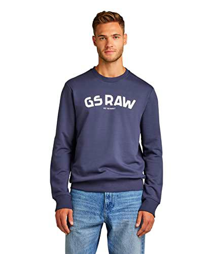 G-Star GS Raw gr r sw Sweats, Sartho Blue, L para Hombre