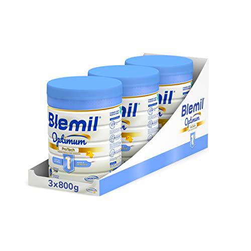 Blemil 1 Optimum ProTech 3PACK | Leche de Inicio en polvo Desde el Primer Día