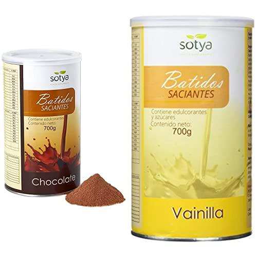 Sotya Saciantes Pack de 4. 2 Batidos Sabor Chocolate + 2 Batidos Sabor Vainilla