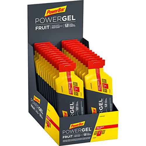 PowerBar PowerGel Fruit Red Fruit 24x41g - High Carb Energy Gel + C2MAX Magnesio e Sodio