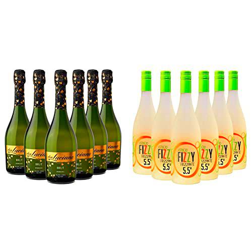 Don Luciano Brut Moscato - Charmat Moscato Blanco - Caja de 6 Botellas x 750 ml &amp; Fizzy Frizzante Verdejo