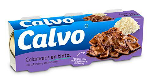 Calvo Calamares En Tinta - SuperPack de 20 paquetes de 3 latas x 80 gr