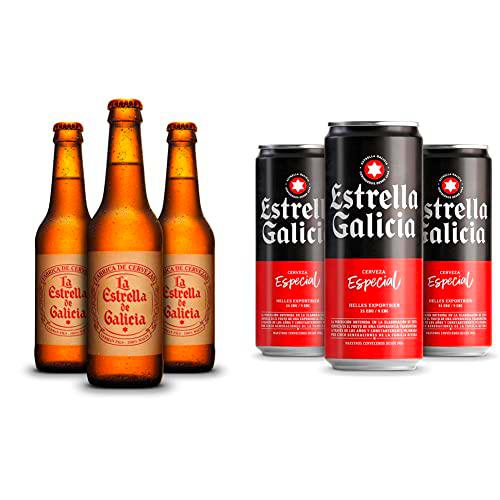 La Estrella de Galicia Cerveza - Pack de 24 botellas x 330 ml