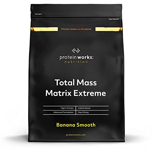 THE PROTEIN WORKS Total Mass Matrix Extreme Protein Powder | Masa Muscular | Alto en Calorías Para Ganar Masa | Con Glutamina