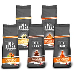 Coffee pack, whole beans, 5 x 500g flavoured coffee