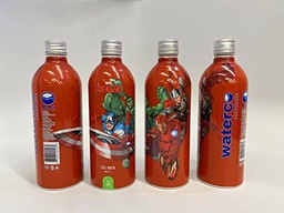 Pack de 24 botellas precargadas de agua de manantial Marvel Avengers Aluminio 500 ml