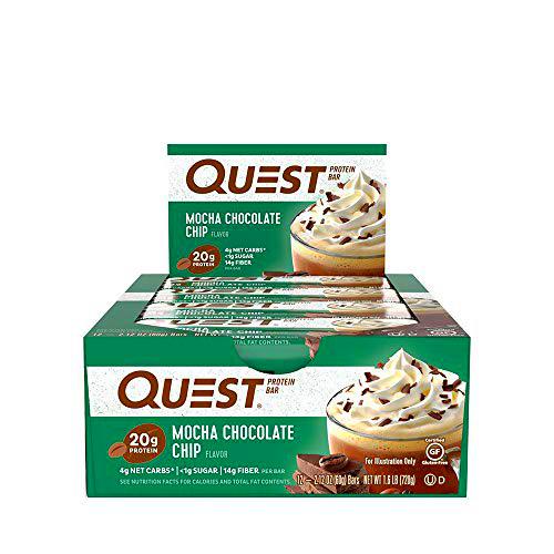 Quest Nutrition Bar 12x60g Mocha Chocolate Chip