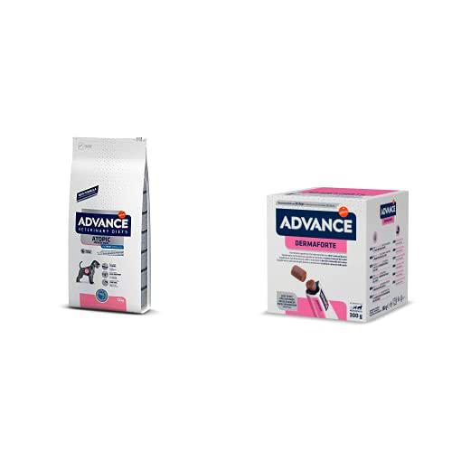 ADVANCE Veterinary Diets Atopic Care Medium/Maxi - Pienso para Perros Adultos con Problemas Atópicos De Razas Medianas y Grandes con Trucha +Advance Suplemento Nutricional para Perros Dermaforte