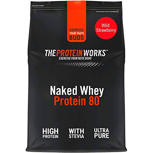 Naked Whey Protein 80 | Sabor fresa silvestre, 4 kg | Ayuda a la reparación y desarrollo muscular