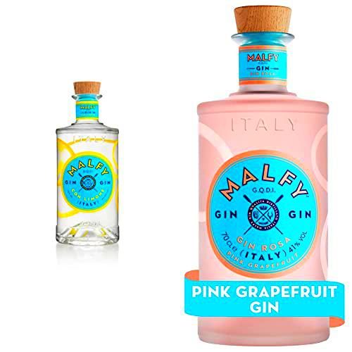 Malfy Limón Gin Ginebra Premium - 700 ml &amp; Rosa Ginebra Premium