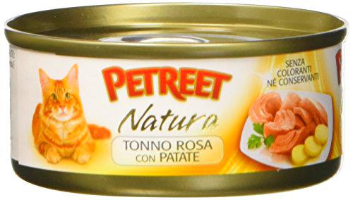 PETREET Natura Tonno Rosa con Patatas - confez. de 48 Unidades x 70 gr