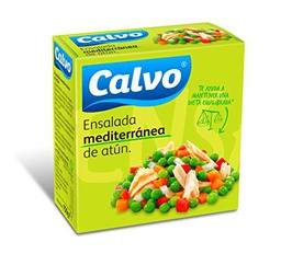 Calvo Ensalada Mediterránea con Atún - Paquete de 24 x 150 gr