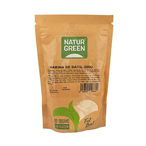 NaturGreen - Harina de Dátil BIO, Dátiles en Polvo