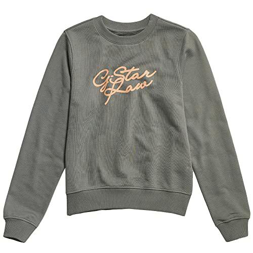 G-Star Cursive gr r sw wmn Sweats, GS Grey, XXS para Mujer