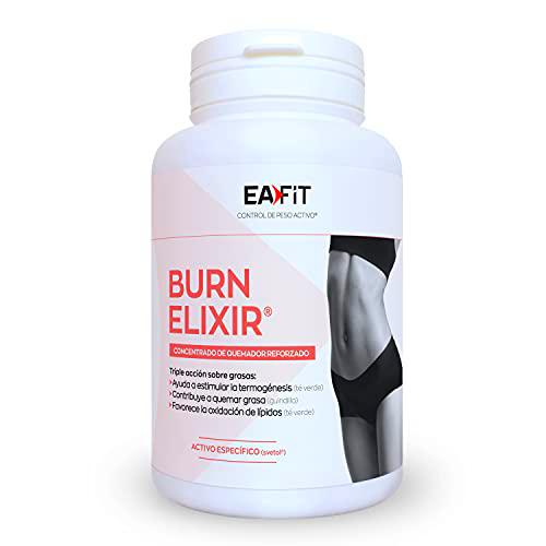 EAFIT Burn Elixir - Concentrado activo quemagrasas científicamente probado 90 cápsulas