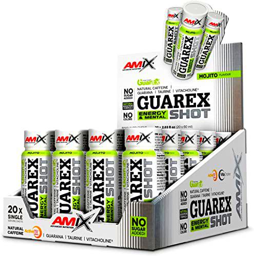 AMIX - Suplemento Deportivo - Guarex Energy &amp; Mental Shot en Formato 20x60 ml