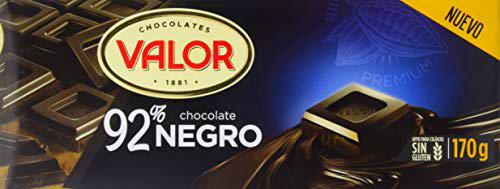 Valor - Estuche de Tabletas de Chocolate Negro 92% Cacao