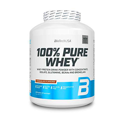 BioTechUSA 100% Pure Whey, Complejo de suero de leche con bromelina