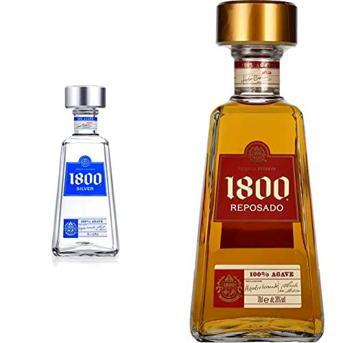 1800 -Tequila 1800 Silver 700ml, 38º - Tequila Premium Mezcla 100% Agave Azul