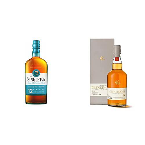 Singleton 12 Whisky Escocés Dufftown - 700 ml &amp; Glenkinchie 12 Años Whisky Escocés Single Malt, 700 ml