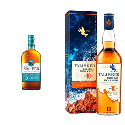 Singleton 12 Whisky Escocés Dufftown - 700 ml &amp; Talisker 10 años