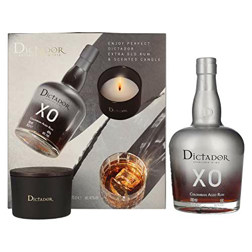 Dictador XO INSOLENT Colombian Aged Rum 40% Vol. 0,7l in Giftbox with Kerze