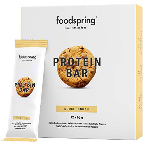 foodspring Barritas de Proteína, Sabor Cookie Dough (galleta)