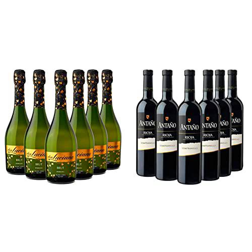 Don Luciano Brut Moscato - Charmat Moscato Blanco - Caja de 6 Botellas x 750 ml &amp; Antaño Tempranillo