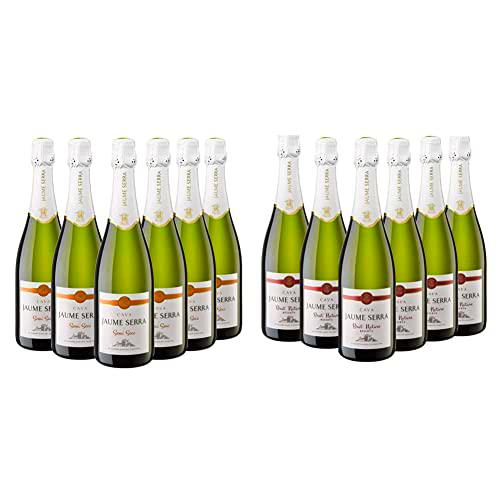 Jaume Serra - Cava Semi Seco - Caja de 6 botellas x 750 ml &amp; Brut Nature Reserva