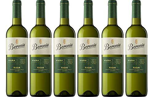 Beronia Viura - Vino Blanco D.O.Ca. Rioja - 6 botellas de 750 ml