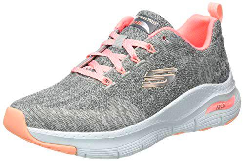 Skechers Arch Fit Comfy Wave, Sneakers Mujer, Gris (Gray Pink), 38.5 EU