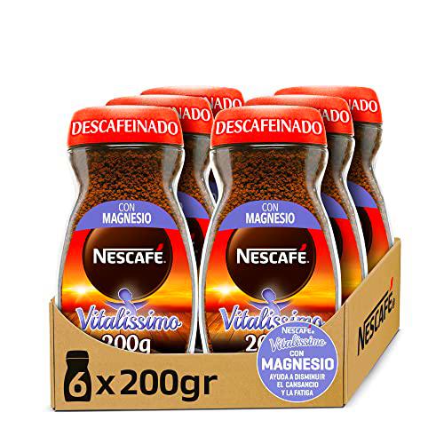 NESCAFÉ VITALISSIMO DESCAFEINADO con magnesio, café soluble descafeinado