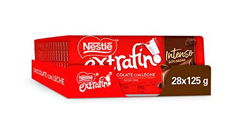 Nestle Extrafino Tableta de Chocolate con Leche Intenso 40% Cacao 125 g