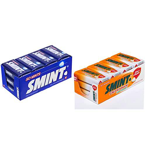 Smint Tin Menta, Caramelo Comprimido Sin Azúcar - 12 unidades de 35 gr