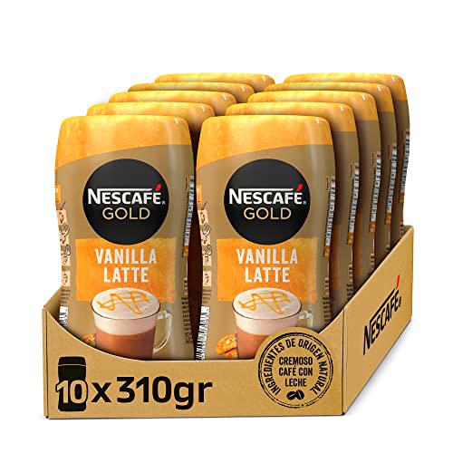 Nescafe Gold Vainilla - 10 Botes De 310G - Total: 3,1Kg