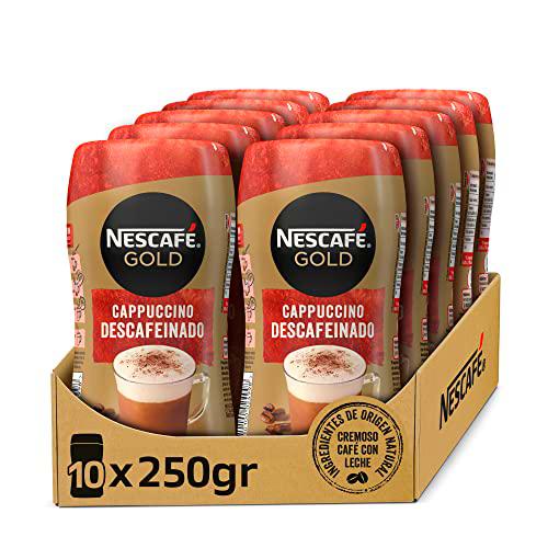 Nescafé Gold Cappuccino Descafeinado - 10 Botes De 250G