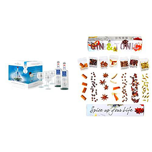 Martin Miller's Gin - Pack de Ginebra, perfecto para regalo con 2 Botellas 70cl + 4 Copas &amp; Té Tonic Experience