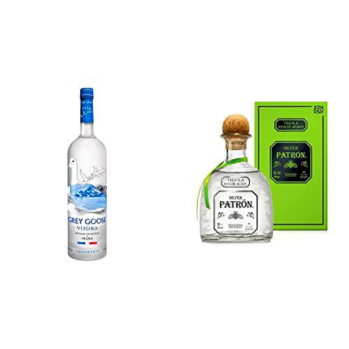 Grey Goose Vodka, 1 l &amp; Patron Silver Tequila, 700ml