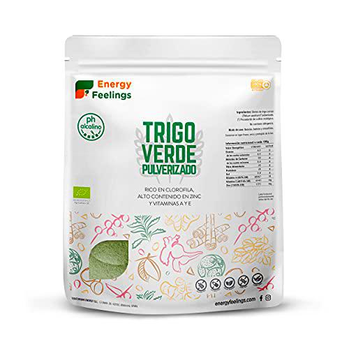 Energy Feelings Hierba De Trigo Verde Ecológica Pulverizada