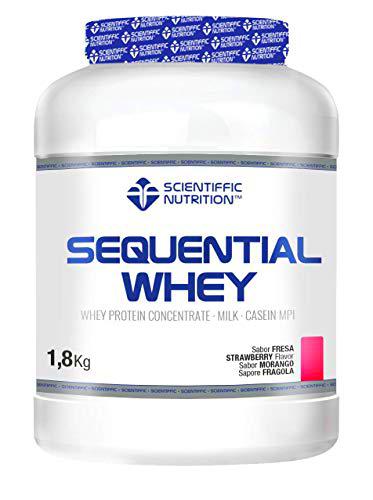 SCIENTIFFIC NUTRITION SEQUENTIAL WHEY PROTEIN FRESA 1,8Kg