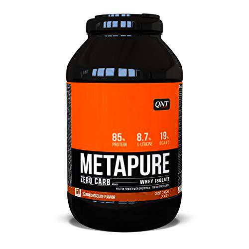 QNT Metapure Zero Carb Whey Isolate, Sabor Belgian Chocolate