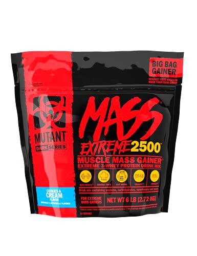 Mutant Mass Extreme 2500, Cookies &amp; Cream - 2720g